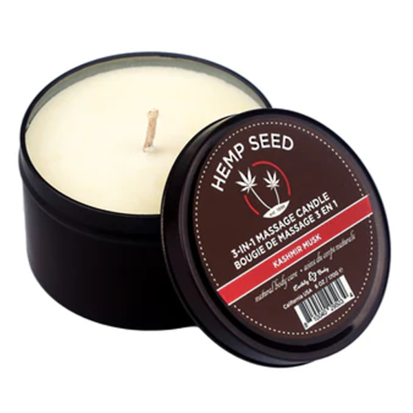 3-in-1 Massage Candles Hemp Seed 6 oz / 170 g